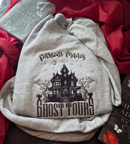 OFFICIALLY LICENSED HD CARLTON Spooky Parsons Ghost Tours Embroidered Sweatshirt Fairytaleavenue