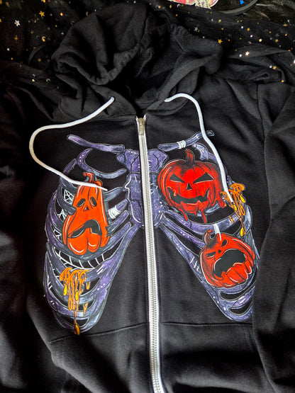 Halloween Ribcage Tee, Zip-Up or Sweatshirt Fairytaleavenue