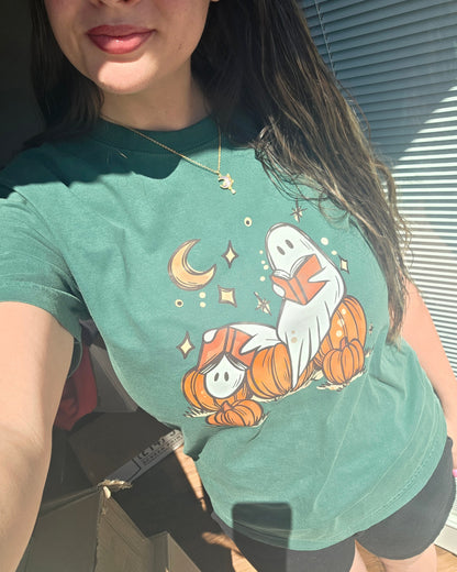 Ghost Stories & Pumpkins Tee or Sweatshirt, Fall Halloween Fairytaleavenue