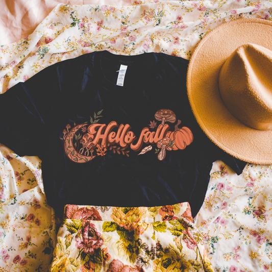 Floral Batty Fall Tee or Sweatshirt Fairytaleavenue