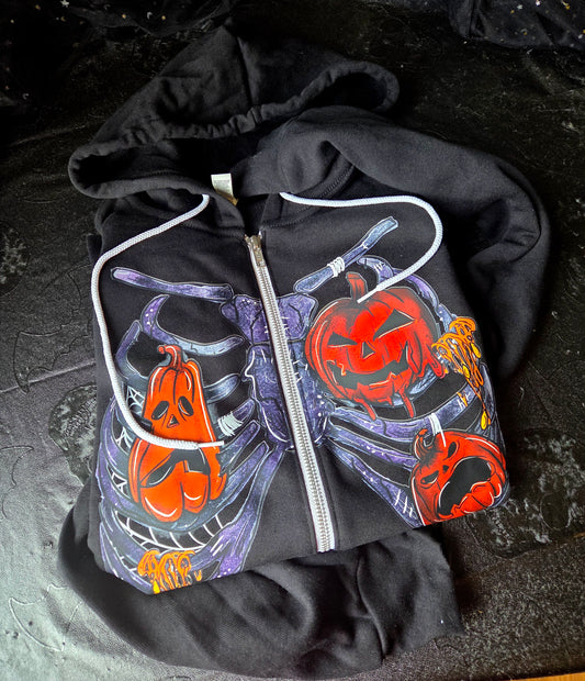 Halloween Ribcage Tee, Zip-Up or Sweatshirt Fairytaleavenue