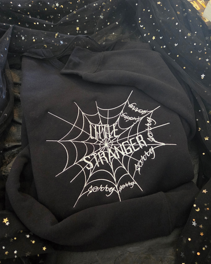 Sorry Spiderweb Web of Silence Embroidered Sweatshirt Fairytaleavenue