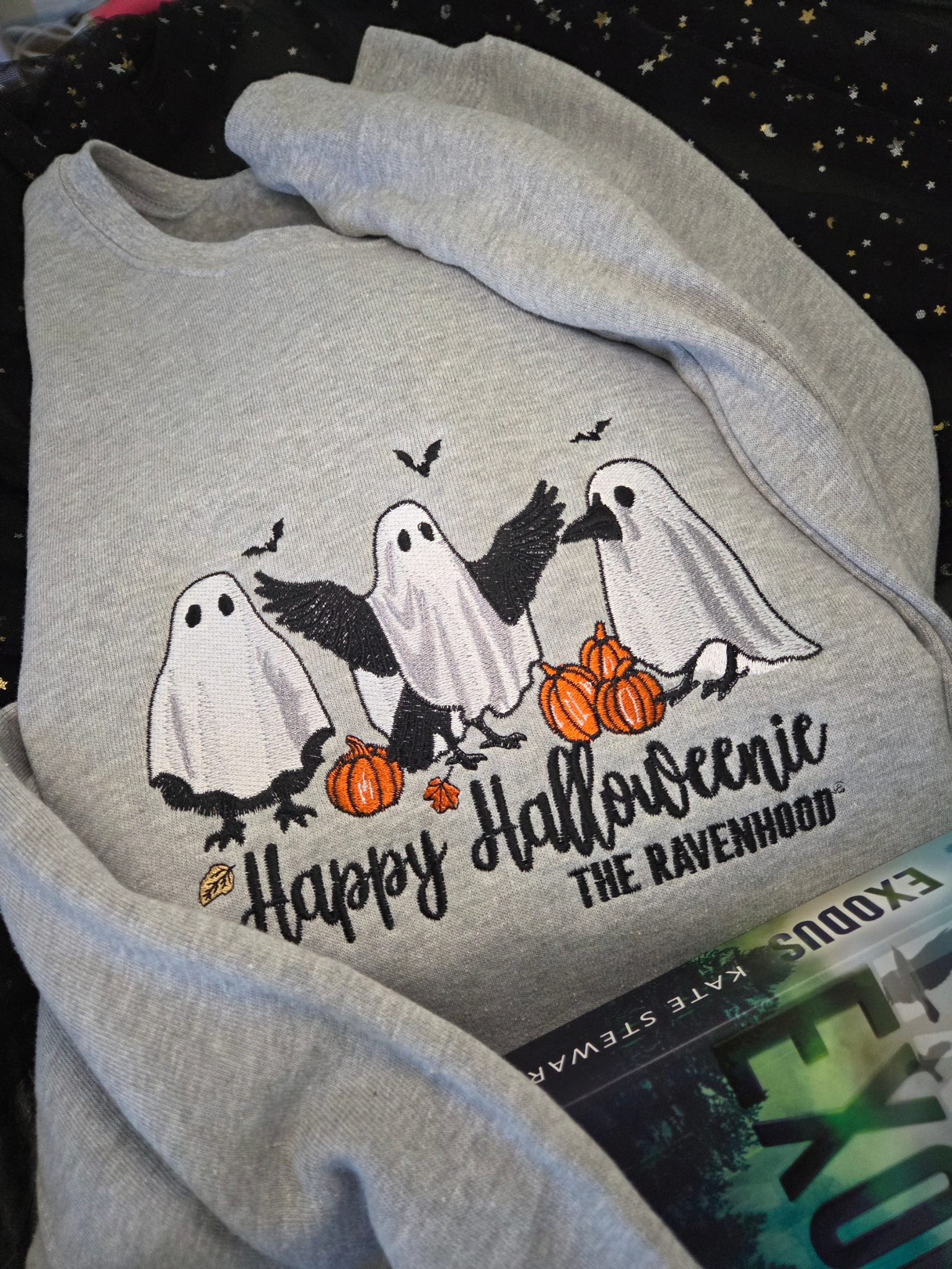 Halloweenie Embroidered Sweatshirt Fairytaleavenue