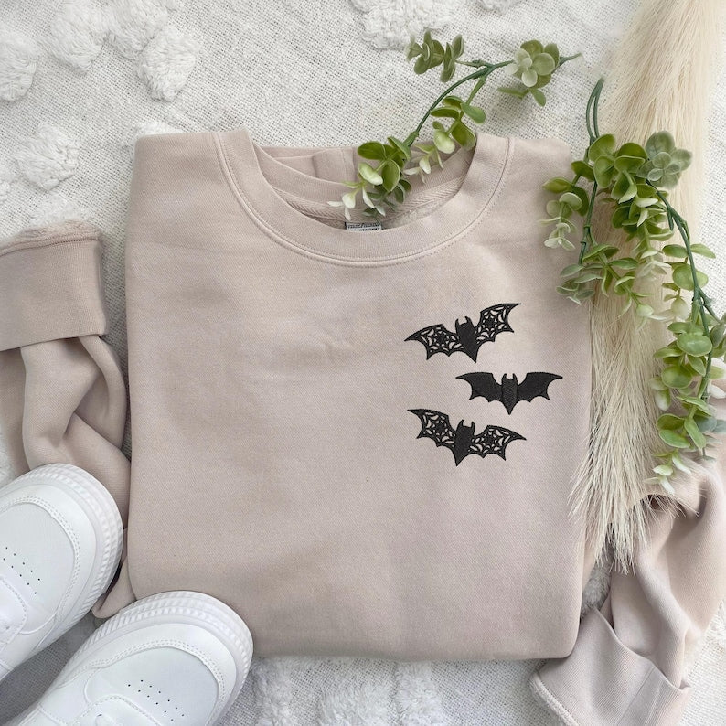 Batty Embroidered Sweatshirt Fairytaleavenue