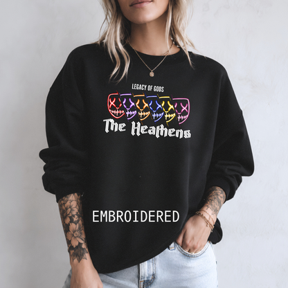 Heathens Legacy Of Gods Embroidered Sweatshirt Fairytaleavenue
