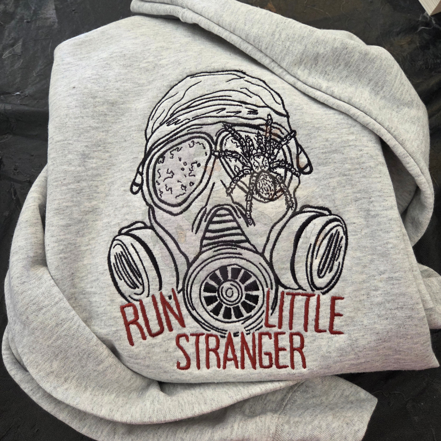Run Little Stranger Web of Silence Embroidered Sweatshirt Fairytaleavenue