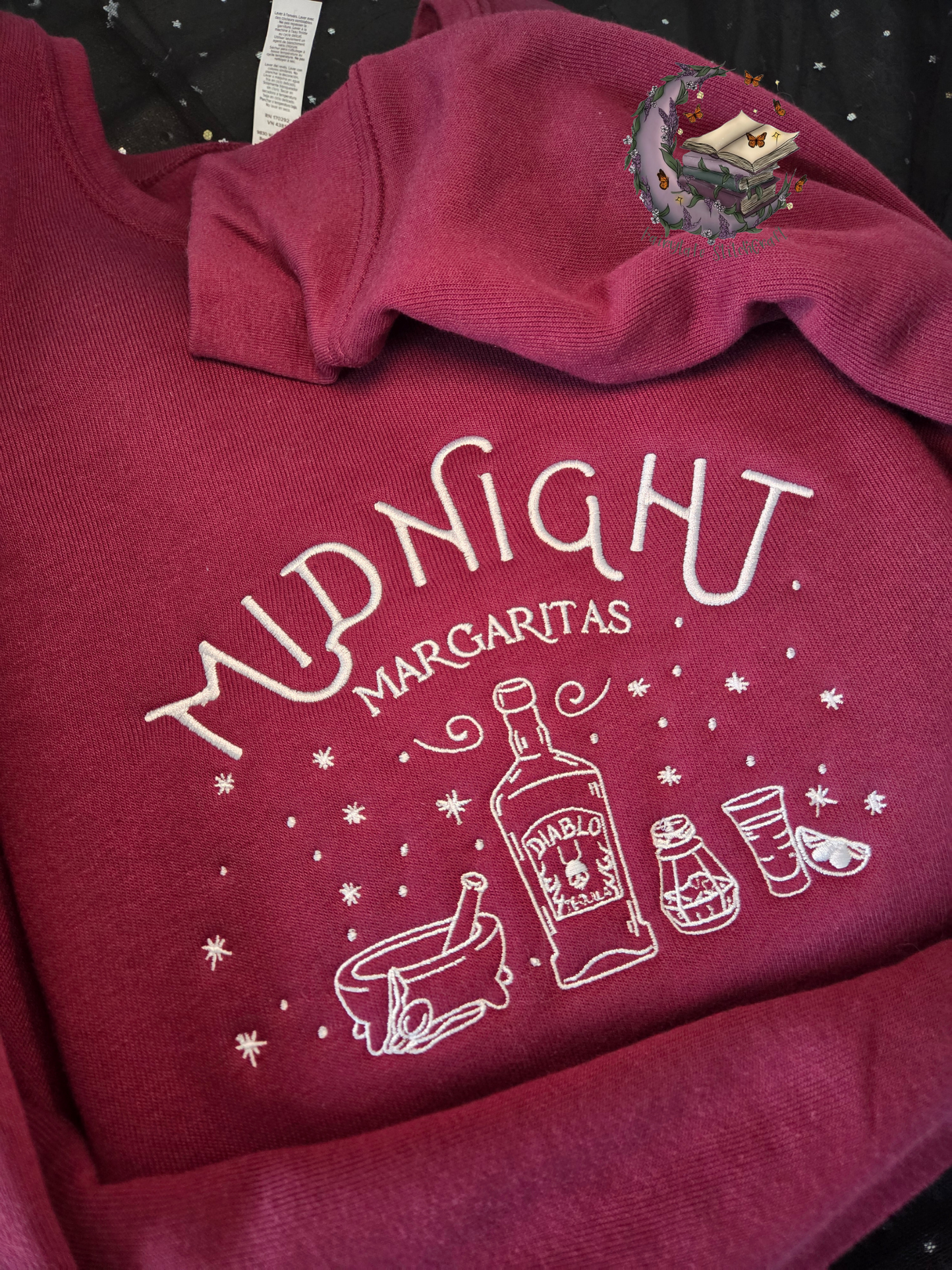 Midnight Margs Embroidered Sweatshirt Fairytaleavenue