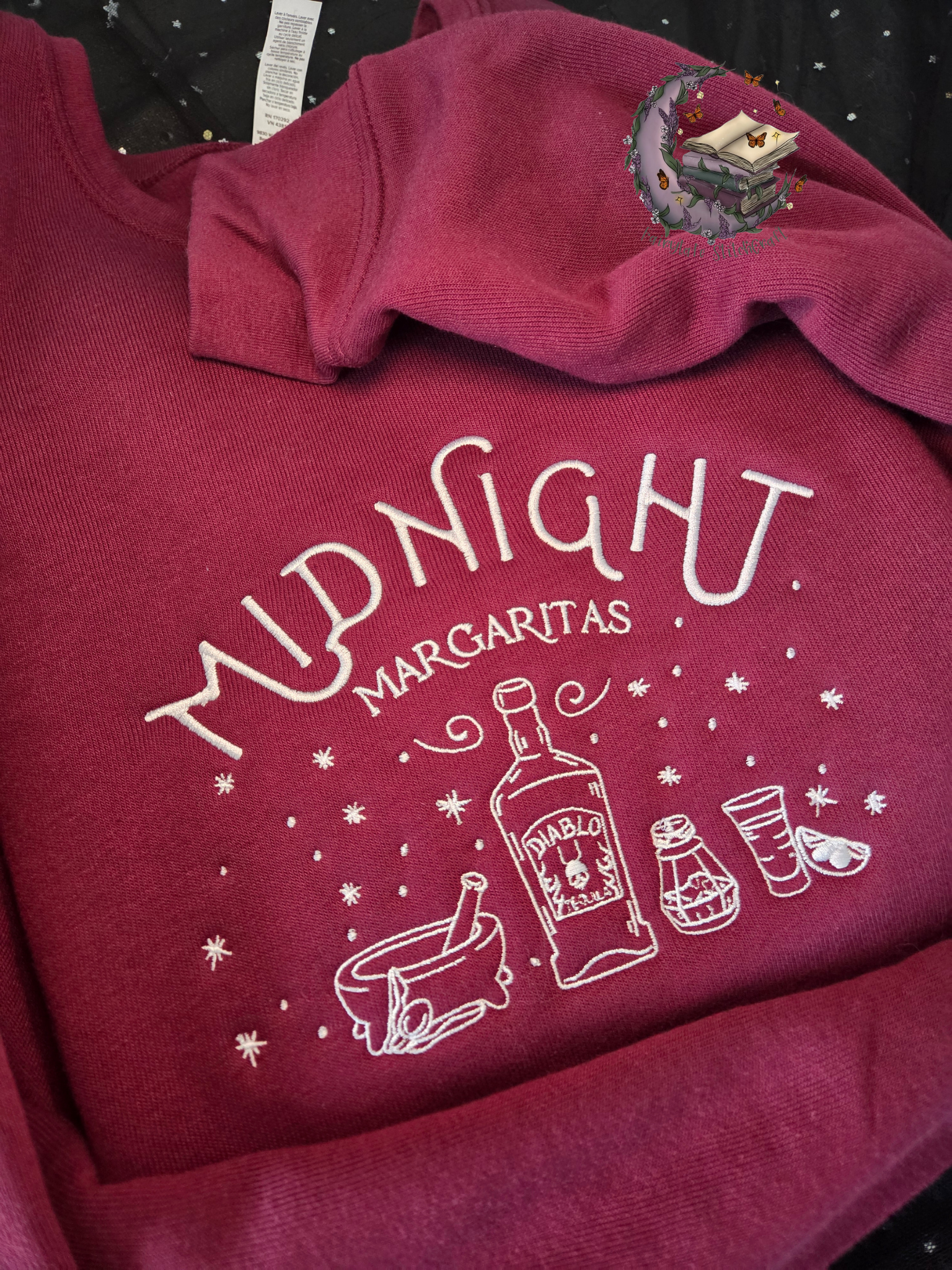 Midnight Margs Embroidered Sweatshirt Fairytaleavenue