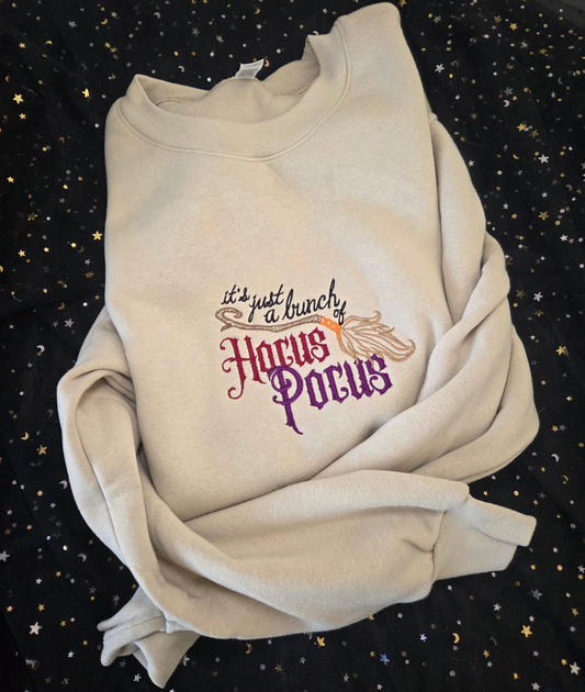 Witchy Sisters Embroidered Sweatshirt Fairytaleavenue