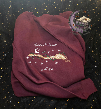 Witch In All Of Us Embroidered Sweatshirt Fairytaleavenue
