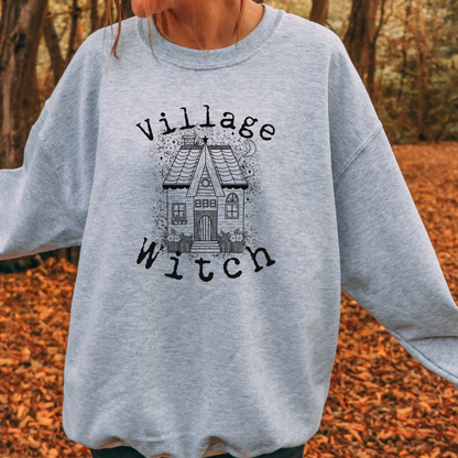 Village Witch Tee, Hoodie or Sweatshirt Halloween Fairytaleavenue
