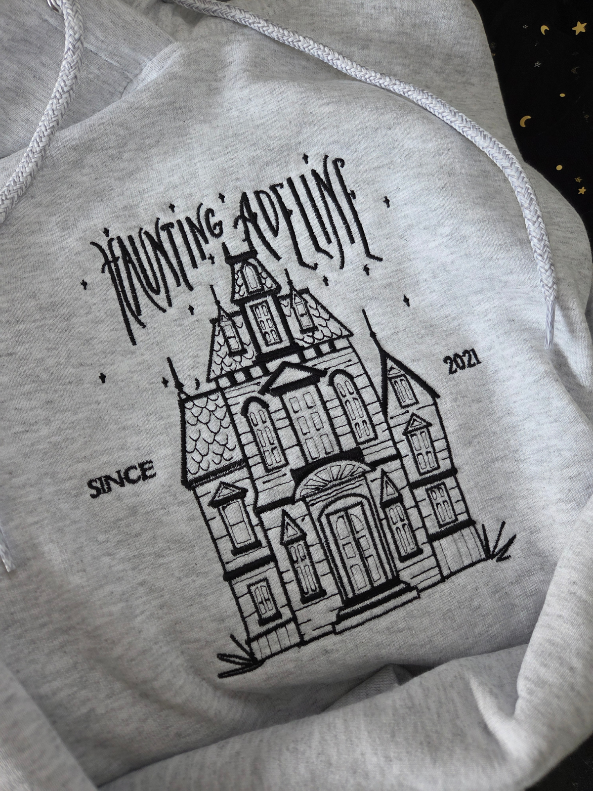 Haunting House Embroidered Sweatshirt Fairytaleavenue