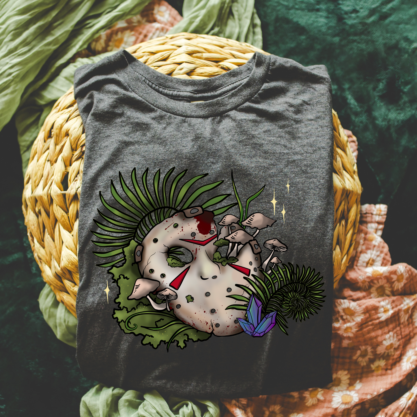 Decomposing Mask Halloween Tee Fairytaleavenue