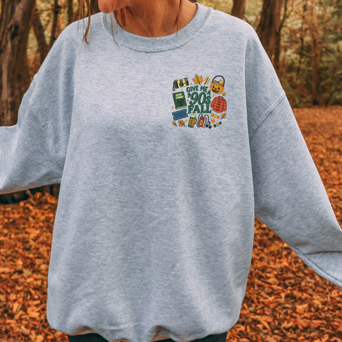 90s Fall Embroidered Sweatshirt or Hoodie Fairytaleavenue