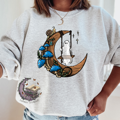 Moonlit Ghost Tee or Sweatshirt Halloween Fairytaleavenue