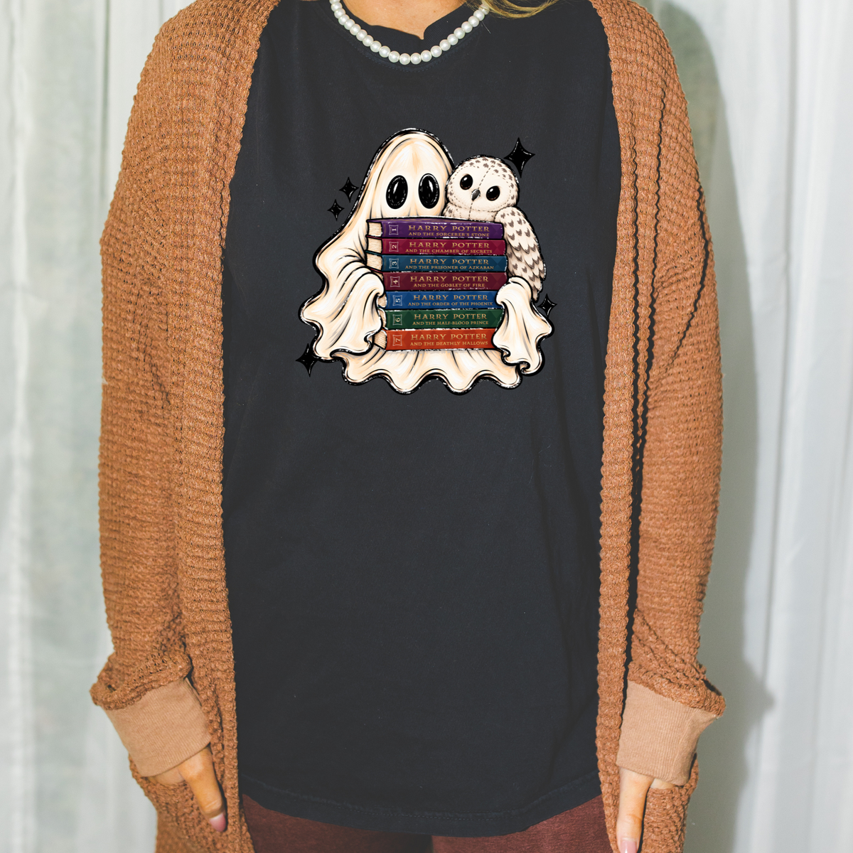 Wizard Book Ghost Halloween Tee or Sweatshirt Fairytaleavenue