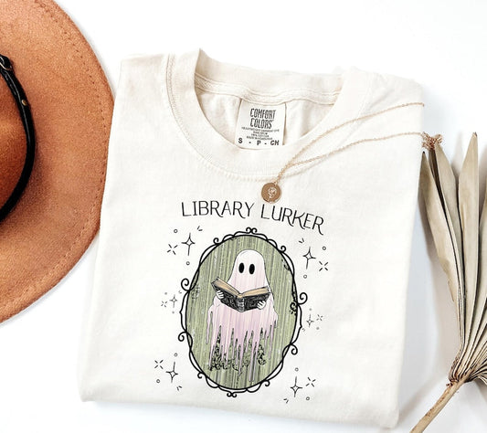 Library Lurker Halloween Tee Fairytaleavenue