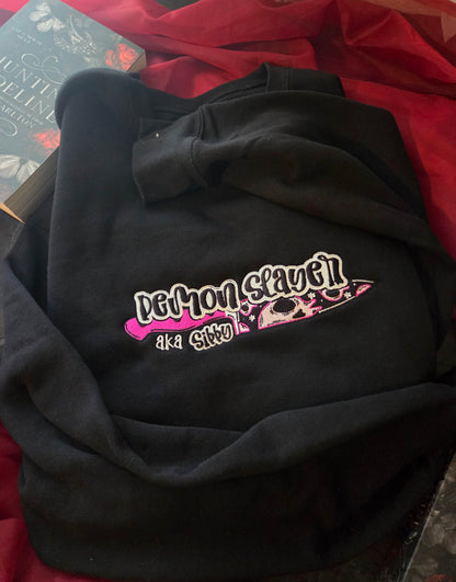 OFFICIALLY LICENSED HD CARLTON Demon Slayer Satans Affair Embroidered Sweatshirt Fairytaleavenue