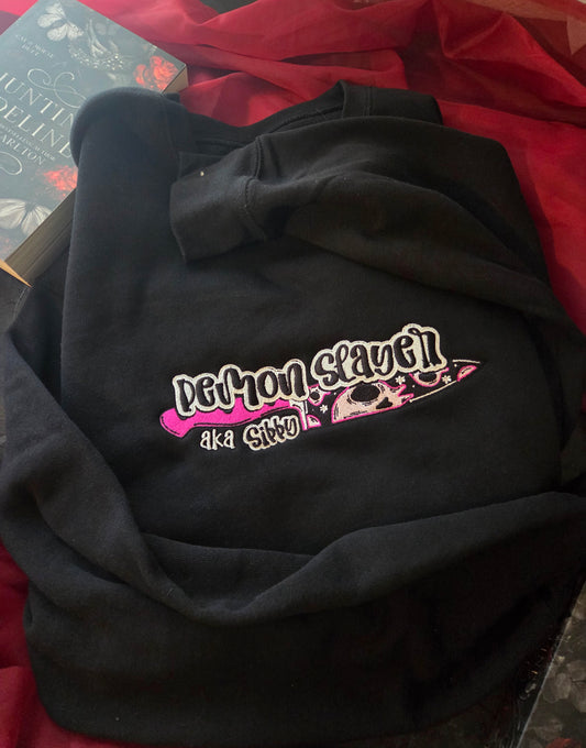 OFFICIALLY LICENSED HD CARLTON Demon Slayer Satans Affair Embroidered Sweatshirt Fairytaleavenue