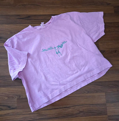 Sea Salt Sun Line Embroidered Crop or Tshirt Fairytaleavenue