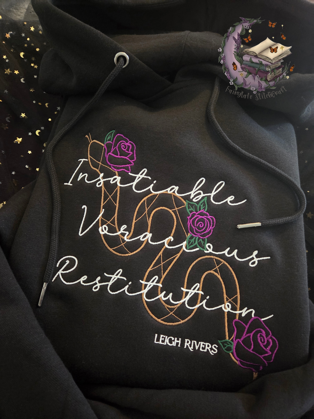 Edge Of Darkness Trilogy Embroidered Sweatshirt Fairytaleavenue