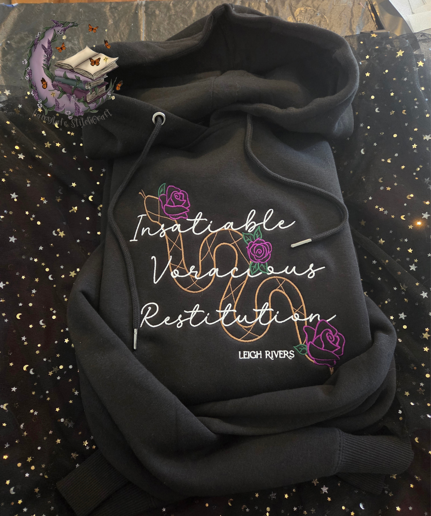 Edge Of Darkness Trilogy Embroidered Sweatshirt Fairytaleavenue