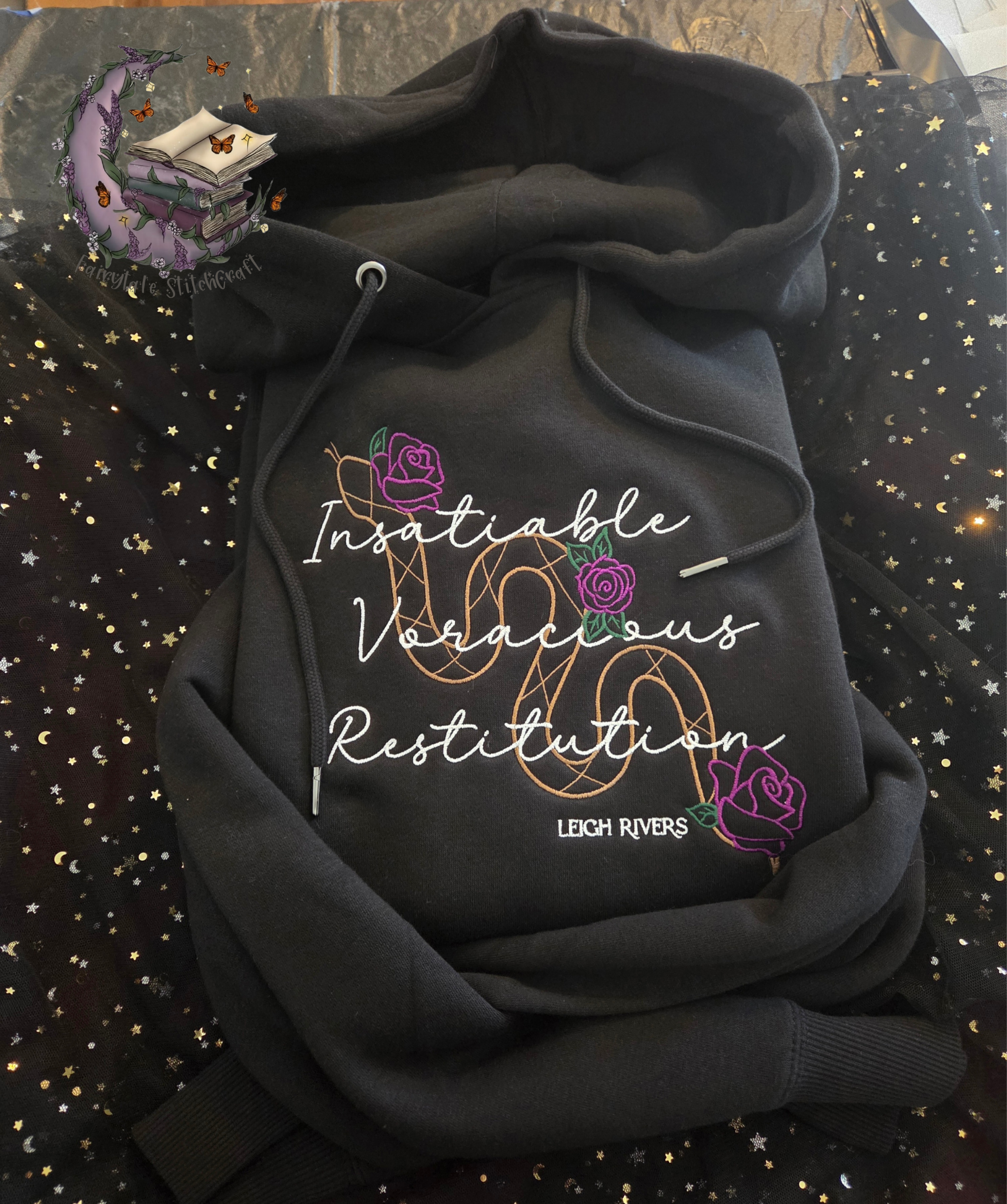 Edge Of Darkness Trilogy Embroidered Sweatshirt Fairytaleavenue