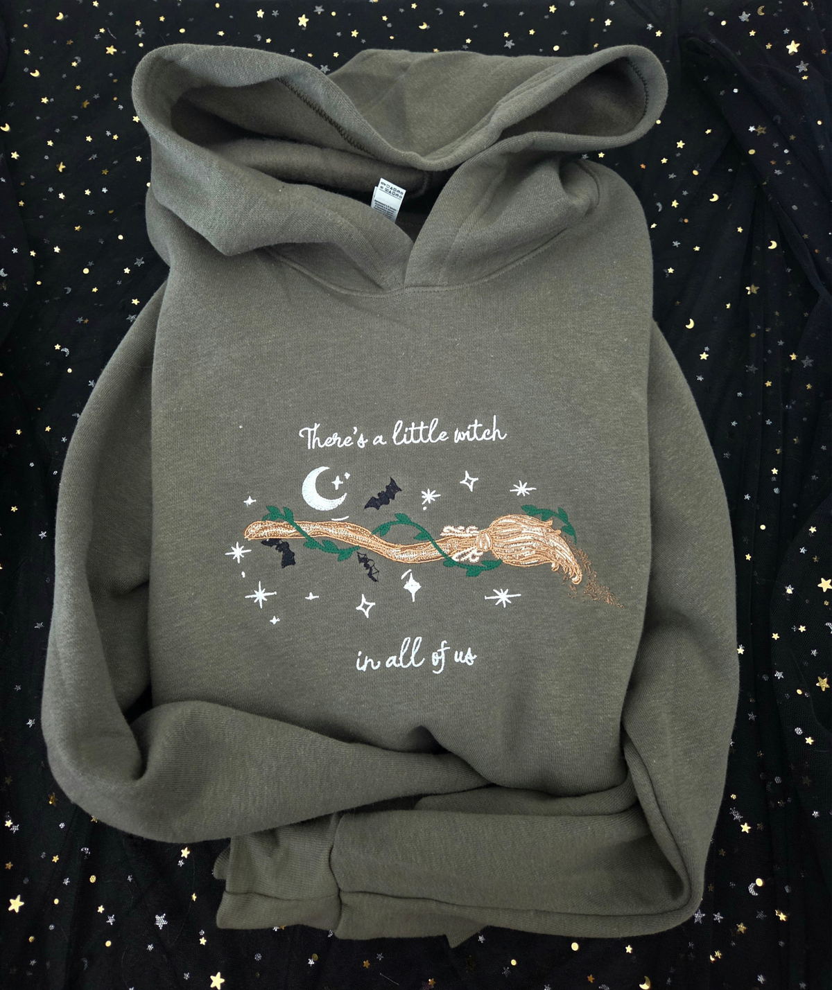 Witch In All Of Us Embroidered Sweatshirt Fairytaleavenue