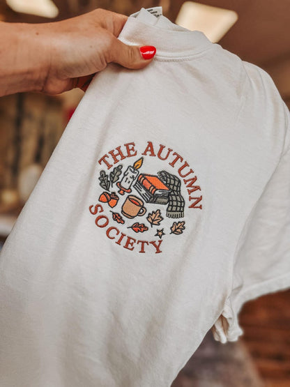 The Autumn Society Embroidered Pocket Tee Fairytaleavenue