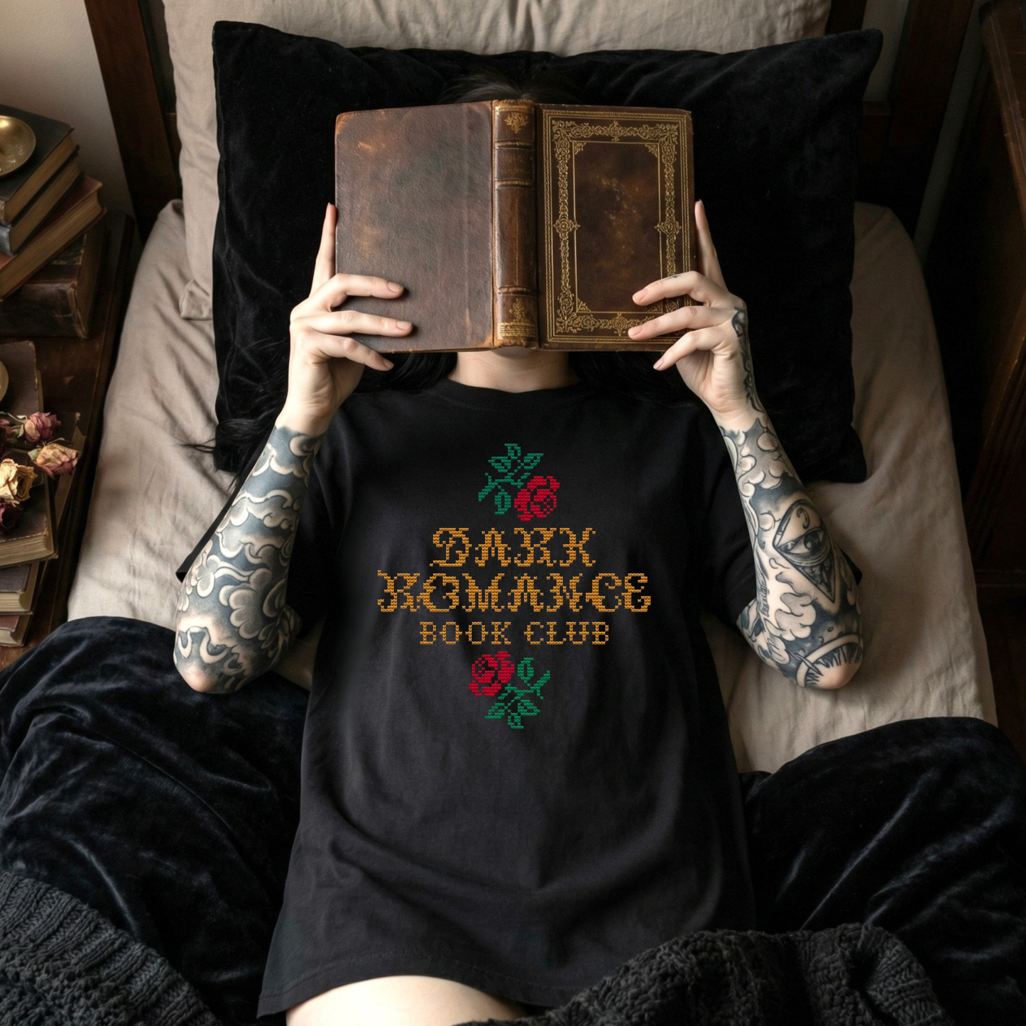 Dark Romance Bookclub Graphic Tshirt Fairytaleavenue