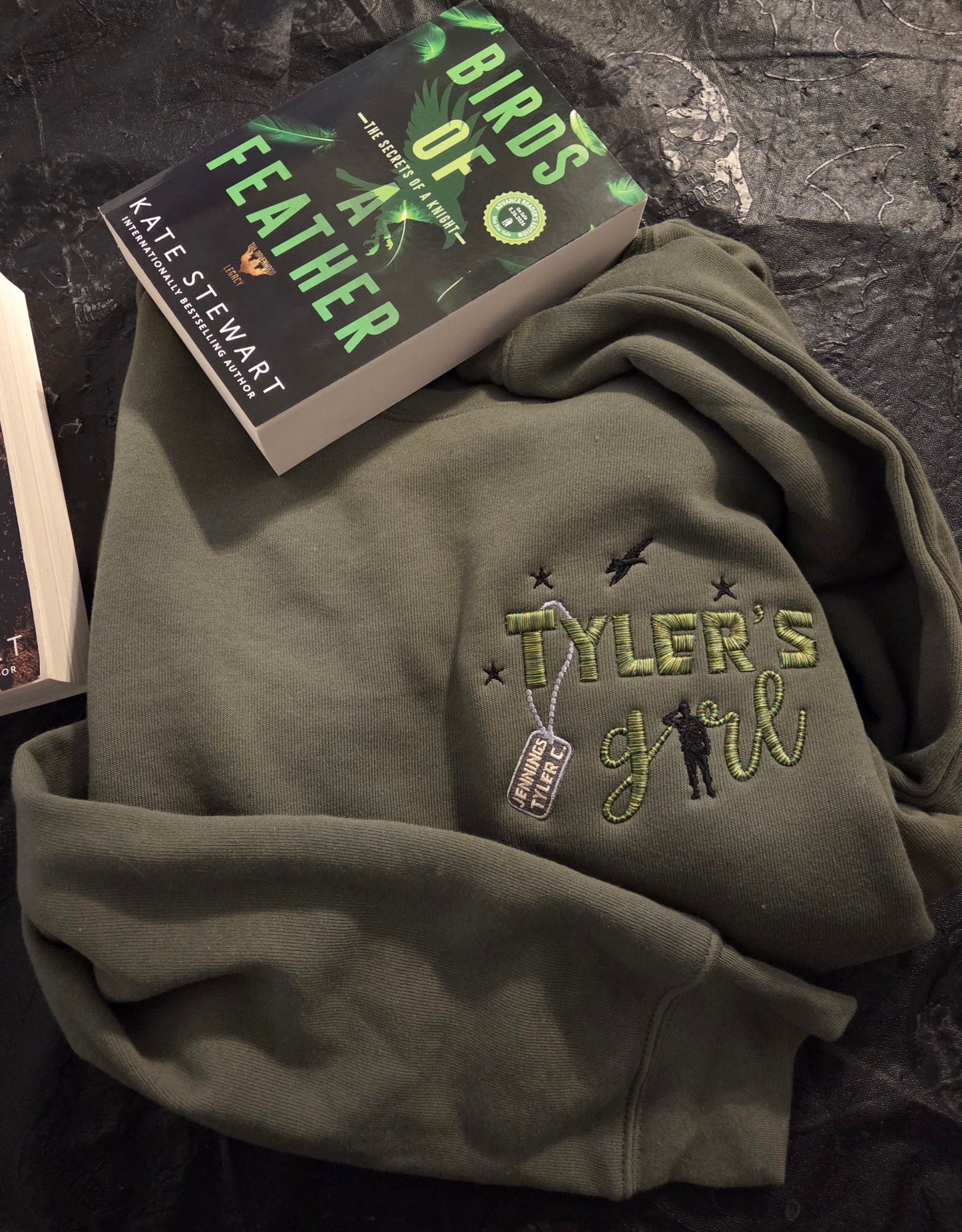 Tylers Girl 3D puff Embroidered Sweatshirt Fairytaleavenue