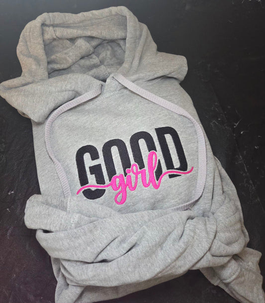 Good Girl Embroidery Hoodie or Sweatshirt Fairytaleavenue