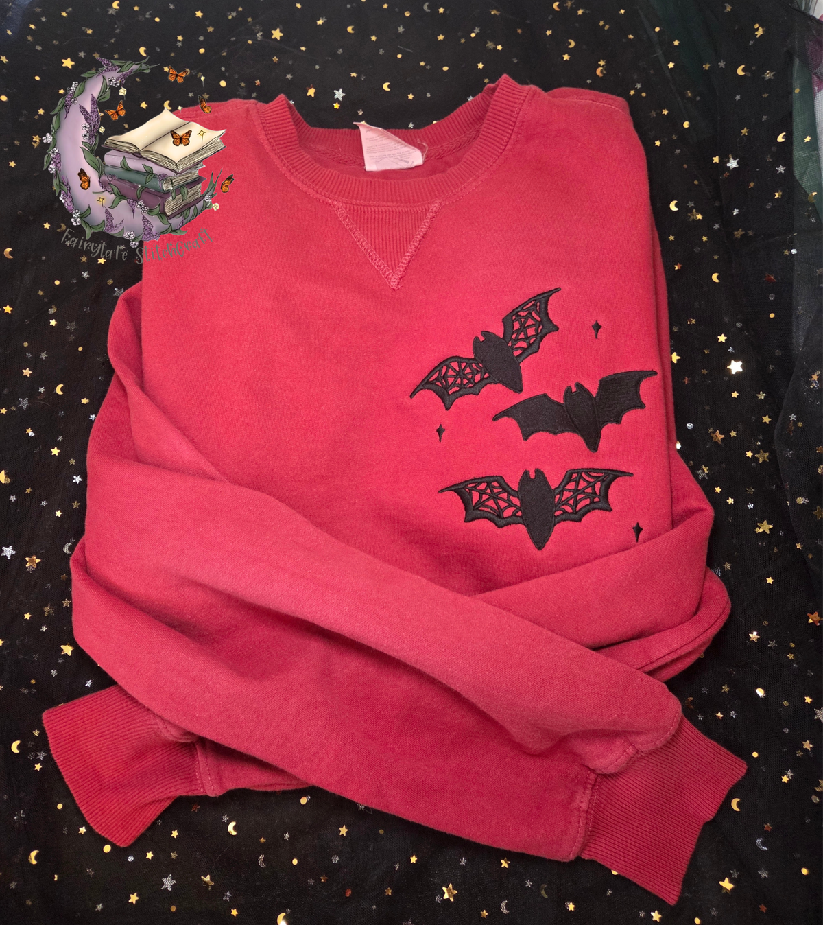 Batty Embroidered Sweatshirt Fairytaleavenue