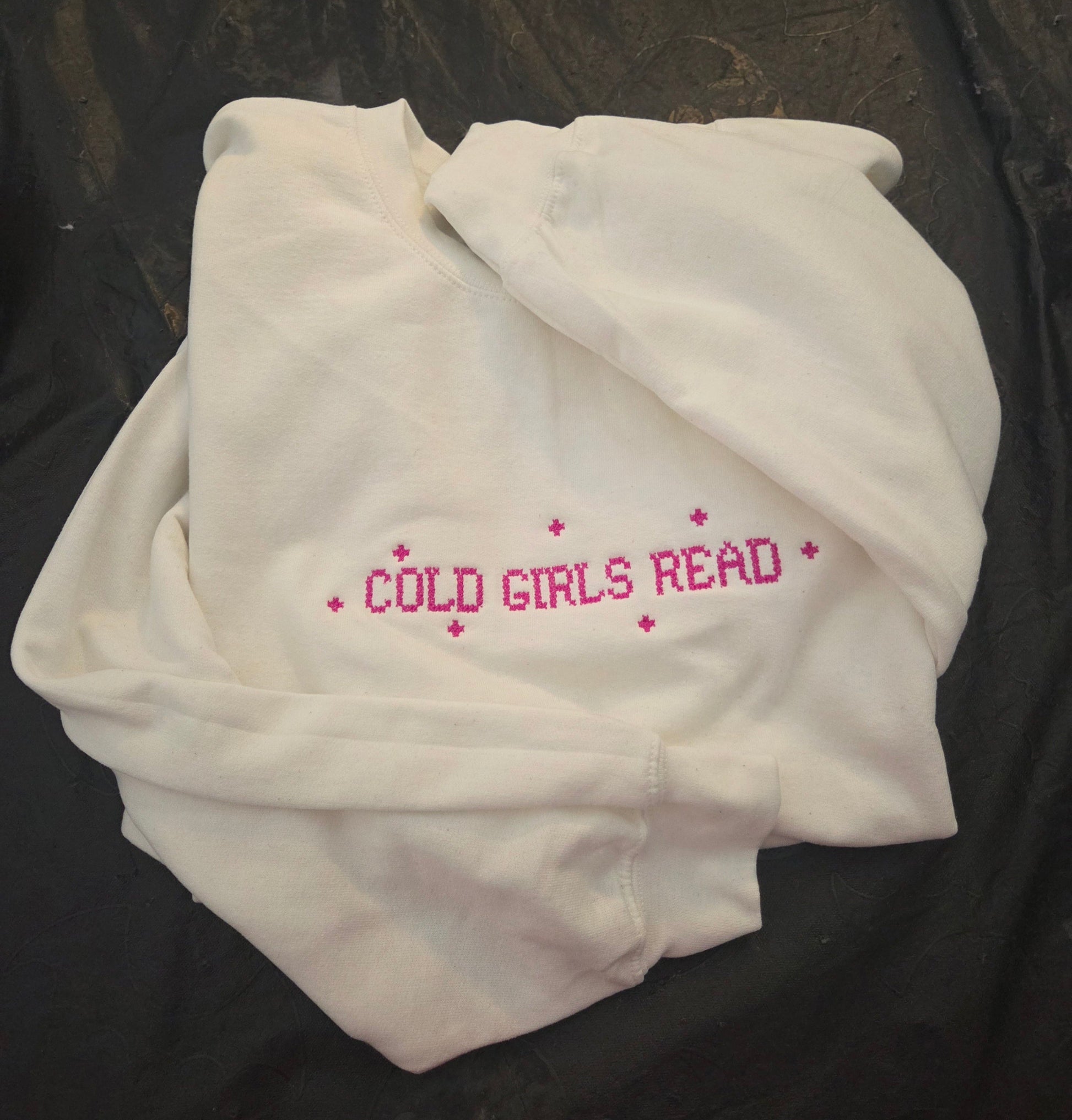 Cold Girls Read Embroidered Sweatshirt Fairytaleavenue
