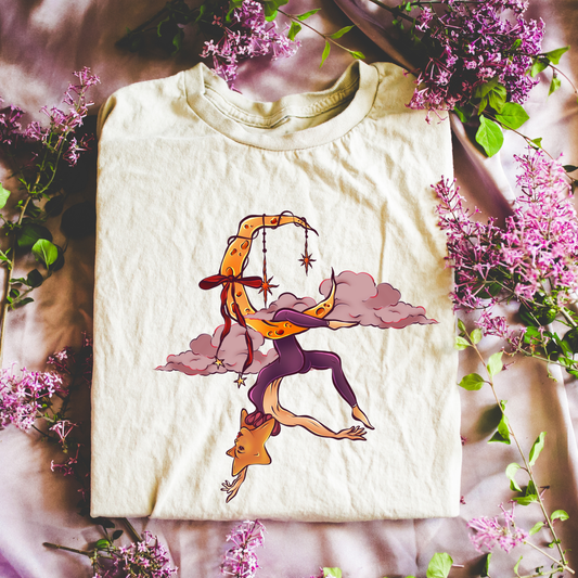 Moonlit Acrobat Graphic Tshirt Fairytaleavenue