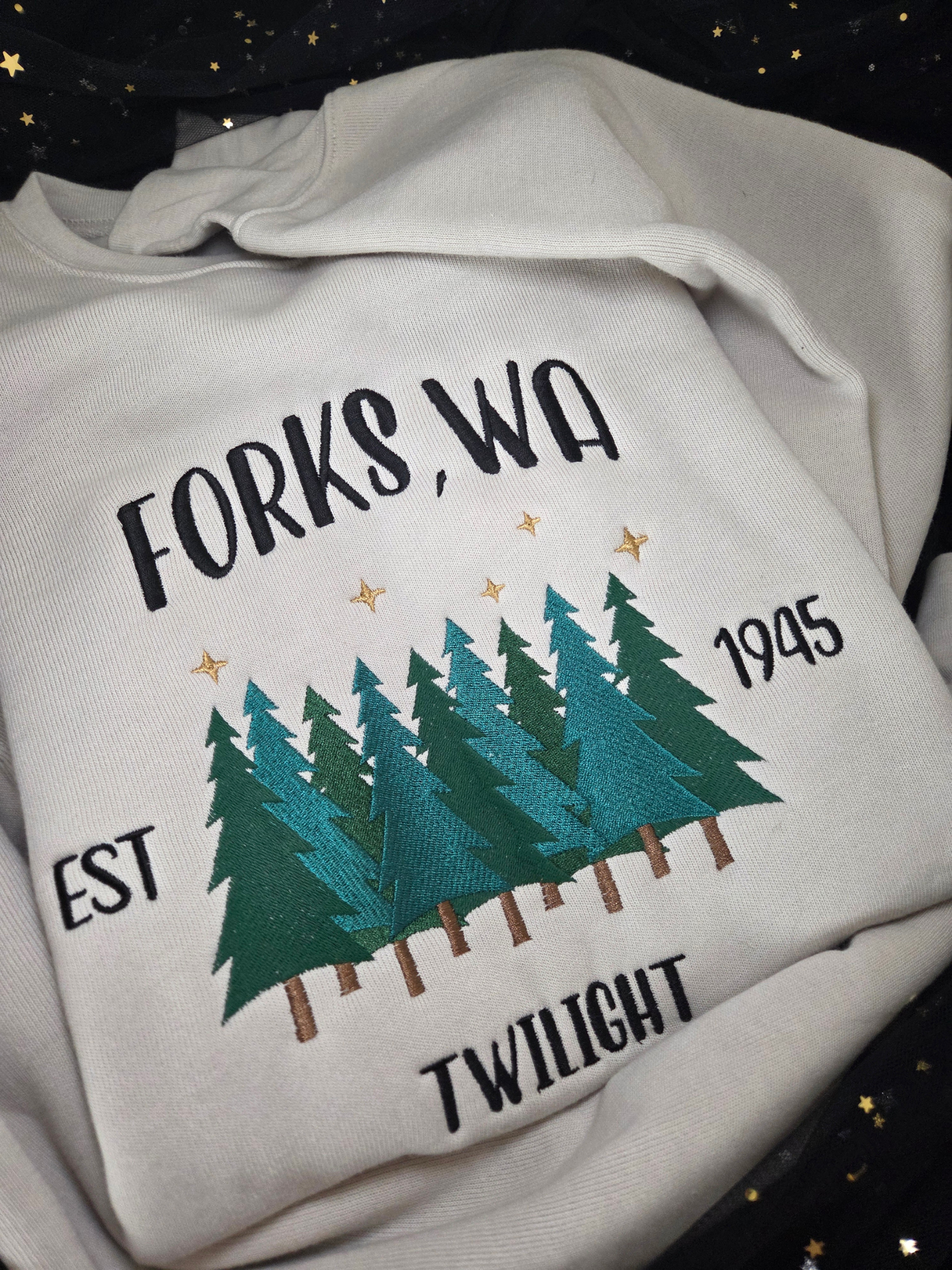 Forks WA TWL Embroidered Sweatshirt Fairytaleavenue