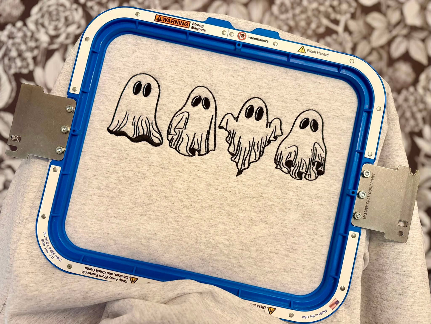 Little Sheet Show Embroidered Sweatshirt Halloween Fairytaleavenue