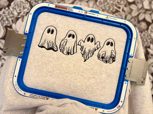 Little Sheet Show Embroidered Sweatshirt Halloween Fairytaleavenue