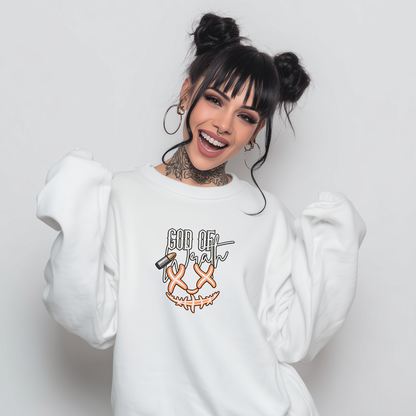 God Of Wrath Licensed Embroidered Sweatshirt Fairytaleavenue
