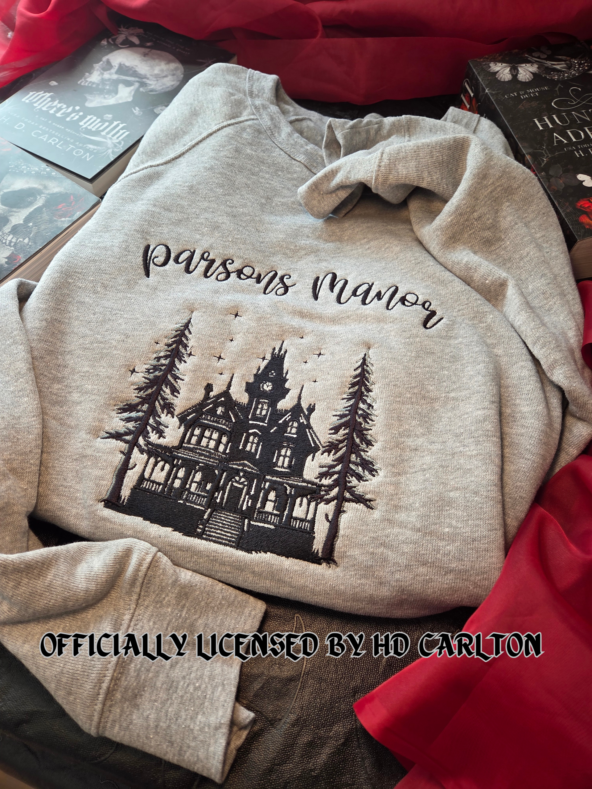 OFFICIALLY LICENSED HD CARLTON Parson's Manor Embroidered Sweatshirt Fairytaleavenue