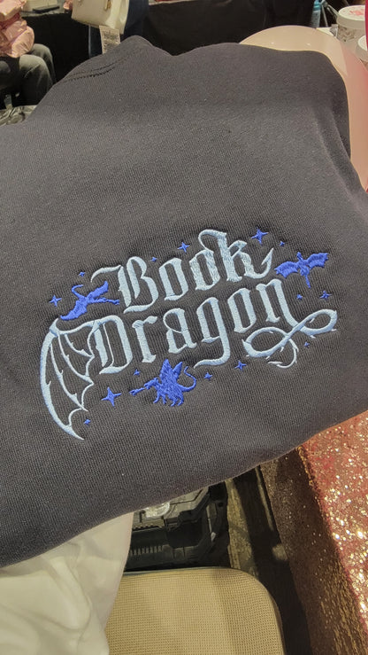 Book Dragon Sweatshirt In Grey