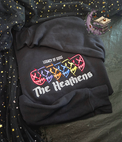 Heathens Legacy Of Gods Embroidered Sweatshirt Fairytaleavenue