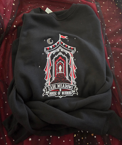 House Of Mirrors Embroidered Sweatshirt Fairytaleavenue