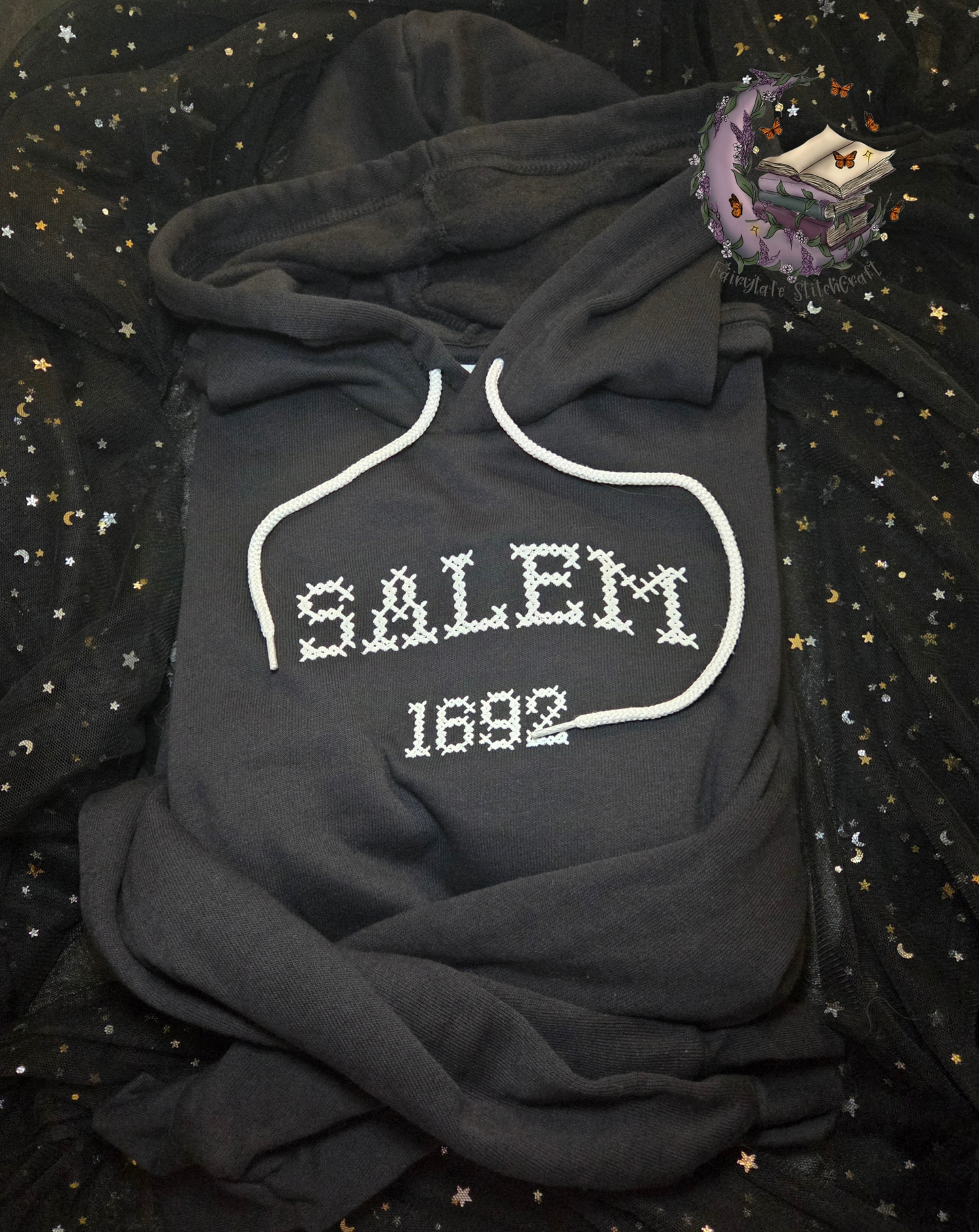 Salem 1692 Embroidered Sweatshirt Fairytaleavenue