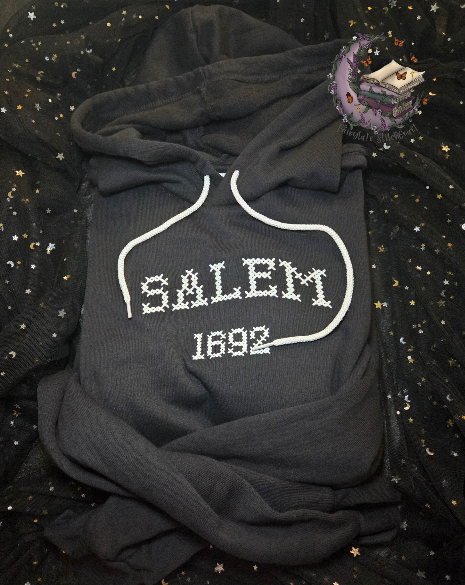 Salem 1692 Embroidered Sweatshirt Fairytaleavenue