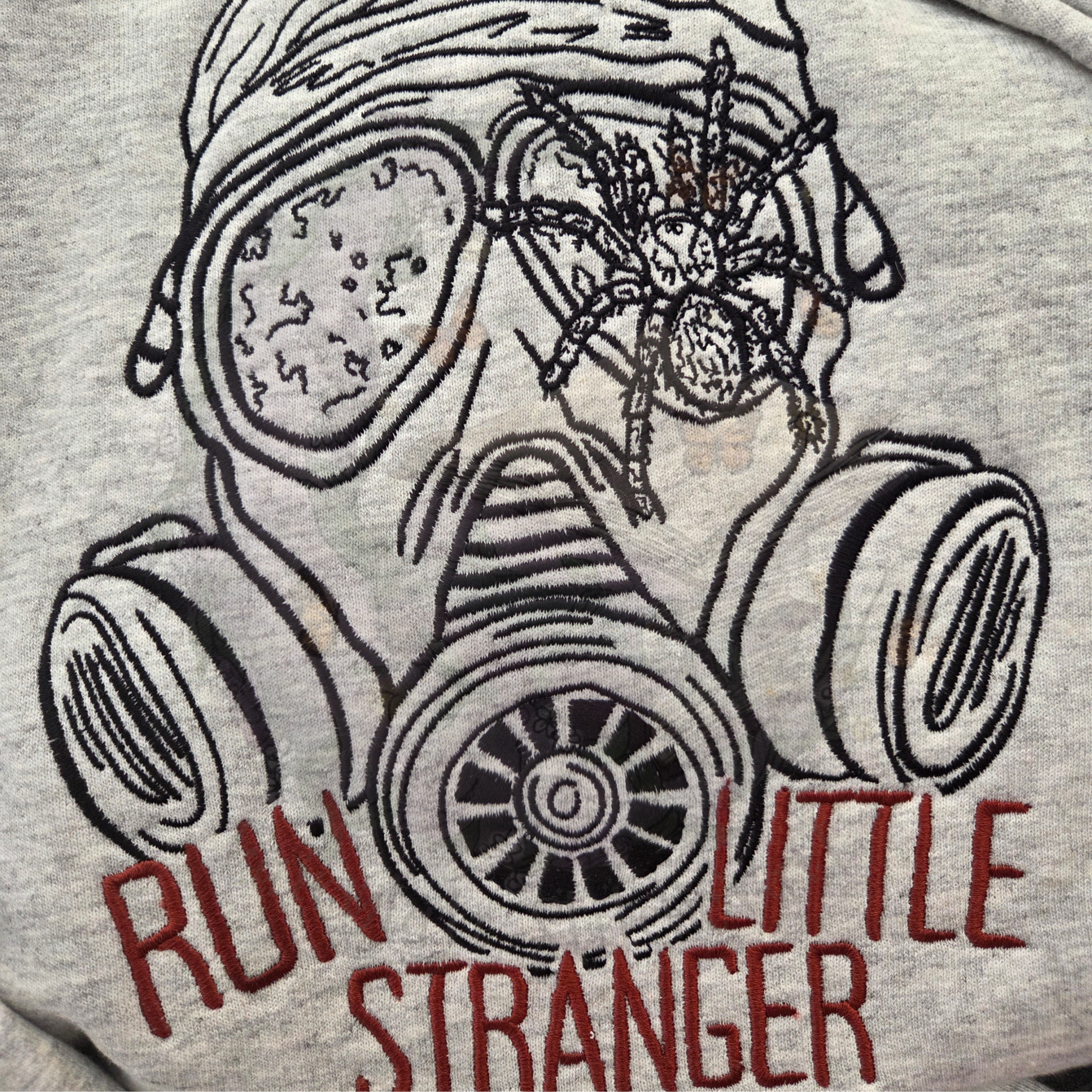 Run Little Stranger Web of Silence Embroidered Sweatshirt Fairytaleavenue