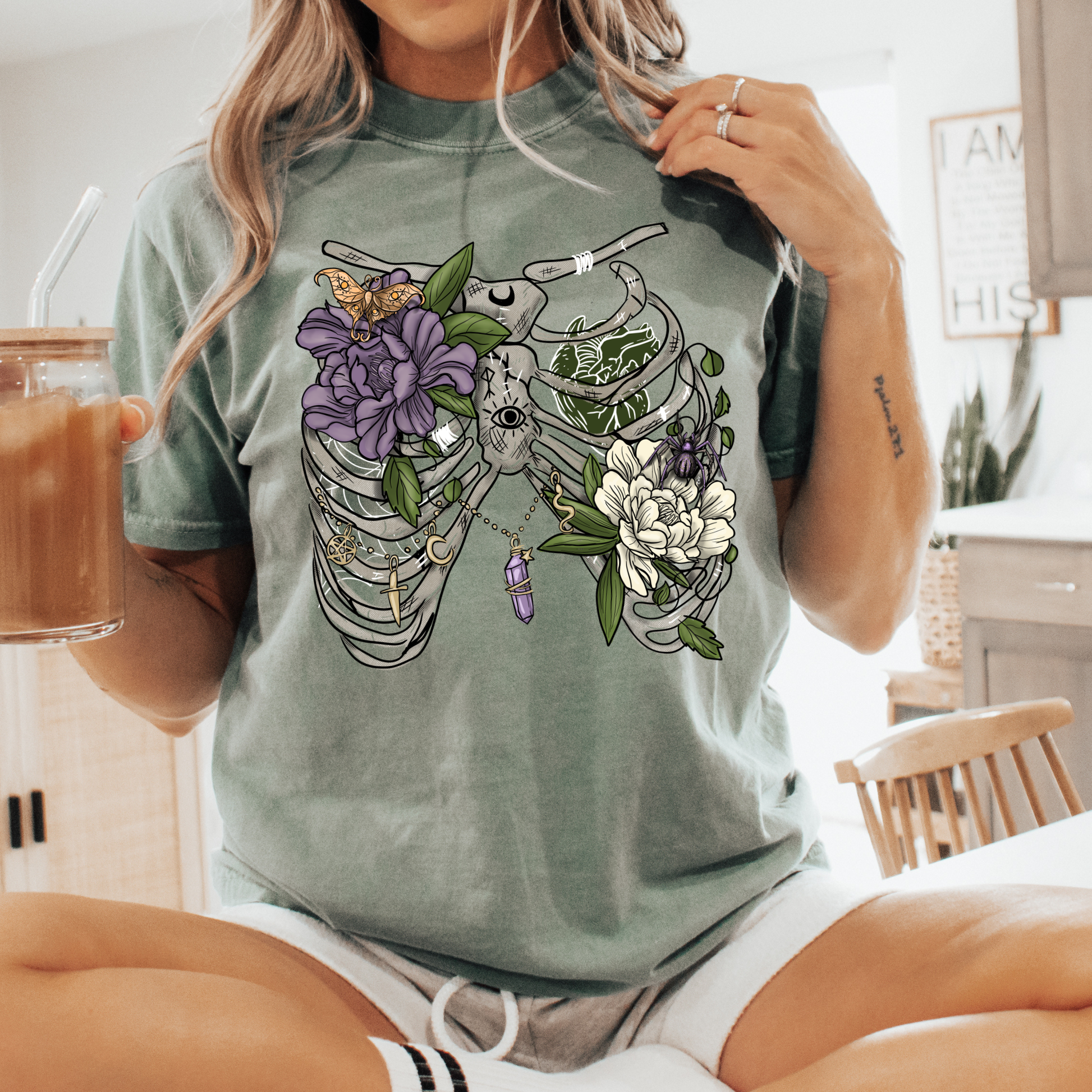 Spring Ribcage graphic Tee or Sweatshirt Fairytaleavenue