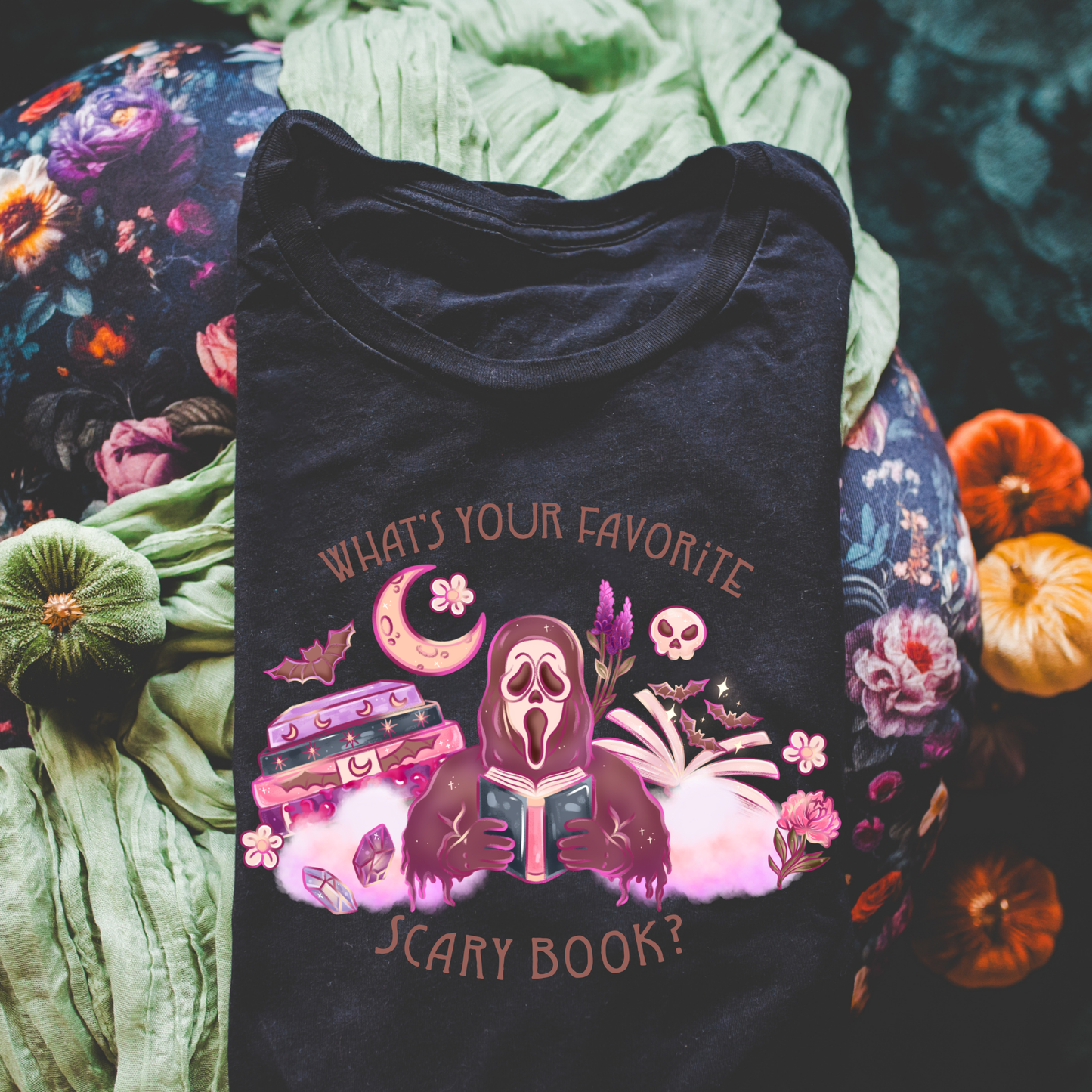 Scary Book Halloween Tee or Sweatshirt Fairytaleavenue