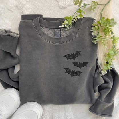 Batty Embroidered Sweatshirt Fairytaleavenue