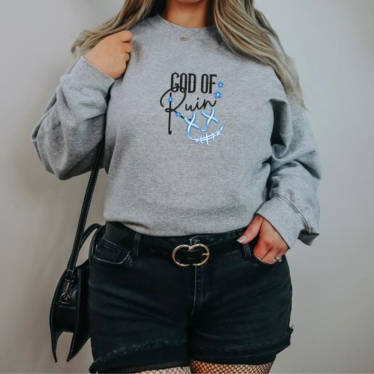 God Of Ruin Licensed Embroidered Sweatshirt Fairytaleavenue
